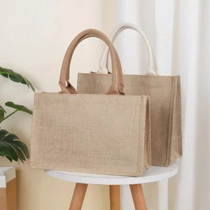 Wholesale Jute Handbag Multi Colored Handmade Jute Shopping Handbags <b>Large</b> Capacity Bag Fold Design Bag for Women and Girls - Product Image 6