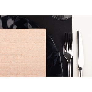 Serviettes en tissu imprimé Capri en terre cuite 48x48cm Bambulux Eco 240 pièces B2B - Product Image 3