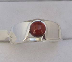 Fashionable <b>Silver</b> <b>Ring</b> with Gold and Rhodium Plating Eternity Geometric Design Trendy Styling - Product Image 1