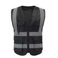 Gilet de sécurité haute visibilité réfléchissant respirant, classe 1 ANSI, imperméable, avec logo personnalisé pour la construction industrielle