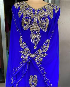 Dubai Farasha Kaftan Beautiful <b>Red</b> Caftan Muslim Traditional Caftan Stone <b>Beads</b> Work Hand Work Kaftan Moroccan Design Kaftan2024 - Product Image 2