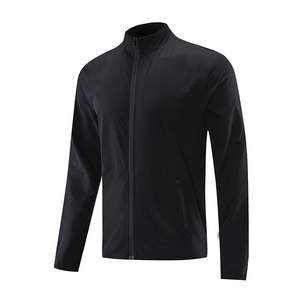 Veste de sport de plein air personnalisable pour hommes randonnée fitness manches longues coupe-vent imperméable style décontracté fermeture éclair veste mince pour homme - Product Image 3
