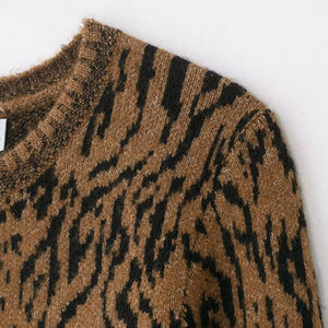 Suéter de Punto para Mujer, 100% Algodón, Cuello en V, con Logotipo Frontal, Transpirable y Cómodo - Product Image 5