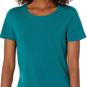 Camiseta de Manga Corta para Mujer, Cuello Redondo, Corte Regular, 100% Algodón, Secado Rápido, Ecológica, de Alta Calidad, Venta al Por Mayor 2026 - Product Image 5