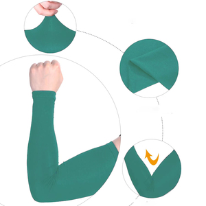 Mangas de brazo de silicona antideslizante durante la banda garantiza un ajuste seguro evitando la manga motociclismo ciclismo de seda helada - Product Image 2