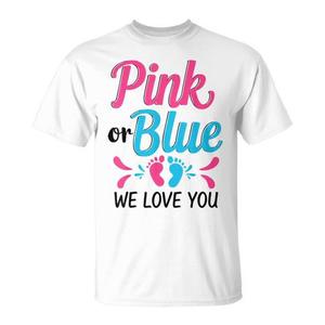 T-shirt promozionale rosa o blu per baby shower con scritta 'Ti Amiamo' - Product Image 2