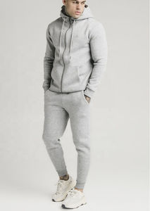 Chándal transpirable y cómodo para correr para hombre, gran oferta, chándales de dos piezas de Color sólido para hombre, 100% algodón, OEM personalizado - Product Image 4