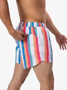 กางเกงขาสั้นผ้าคอร์ดูรอยพิมพ์โลโก้ตามสั่ง แห้งเร็ว ระบายอากาศดี เอวยางยืด เหมาะสำหรับกิจกรรมกลางแจ้ง ใส่สบายในฤดูร้อน ผลิตในประเทศปากีสถาน - Product Image 4