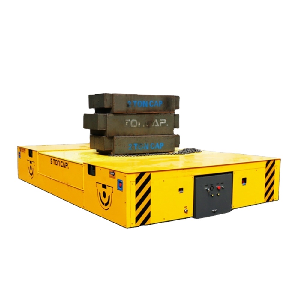 Hot Selling Workshop Steel Wheel Steerable AGV Transfer Cart 20 Ton Load Heavy for Indoor and Outdoor