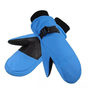 Gants de ski d'hiver pour hommes et femmes, en cuir, antidérapants, paume isolante thermique, imperméables, fabrication directe d'usine OEM - Product Image 1