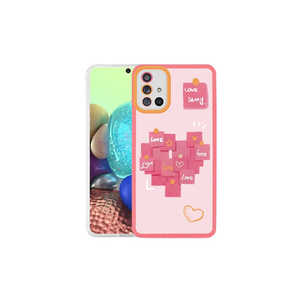 Funda JoieCreatif M-Fit Premium para Samsung Galaxy A71, funda trasera de silicona con patrón translúcido, Love Story No2 Phone - Product Image 1