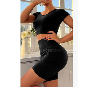 Ensemble short et crop top en coton, best-seller, pour usage extérieur, matière durable, tendance - Product Image 5