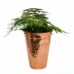 กระถางดอกไม้โลหะและกระถางต้นไม้สีทองอุปกรณ์ตกแต่งระเบียงสำหรับตกแต่งบ้านดีไซน์ลายนูนอุปกรณ์ตกแต่งสวน - Product Image 5