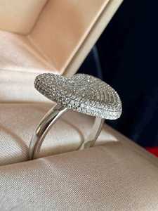 Anillo de Moissanita con Corte Corazón, Anillo de Boda Original, Venta al por Mayor, Corte Pavé, Plata 925, Chapado en Oro Rosa, Joyería Fina, Fiestas Románticas - Product Image 5