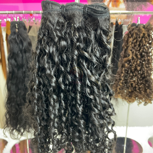 Cyhair cheveux bouclés en gros Pixie Extension de cheveux bouclés couleur noire 100% cheveux humains vietnamiens - Product Image 6