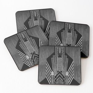 Hot Sale Acacia Solid Wood <b>Coaster</b> <b>Set</b> with Holder Insulation Mat for Home Trendy Product for Table Decoration - Product Image 3