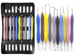 Kit de Instrumentos de Restauración Dental de Alta Calidad con Mango de Acero, Juego de 10 Herramientas Manuales para Obturaciones de Composite con Esterilización - Product Image 5