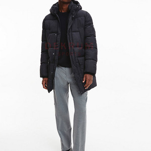 Meilleure vente Veste matelassée d'hiver pour homme de haute qualité, design longue durée avec col montant coupe-vent, logo personnalisé - Product Image 4