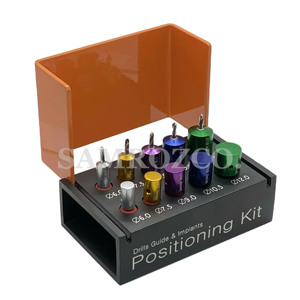 Guide de perçage dentaire portable, Kit de positionnement d'embouts dentaires et d'embouts, ensemble de broches chirurgicales en titane avec Design élégant - Product Image 1