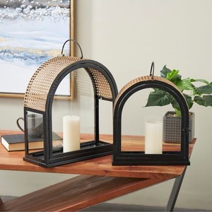 Home Decor Decorative Best Selling New Design Metal <b>Lantern</b> Wicker Custom Shape Hotel and Party Used - Product Image 4