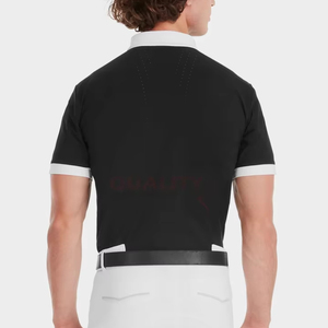 Chemises de spectacle d'équitation de haute qualité légères à séchage rapide confortables hauts de Performance pour les compétitions d'équitation pour hommes taille OEM - Product Image 1