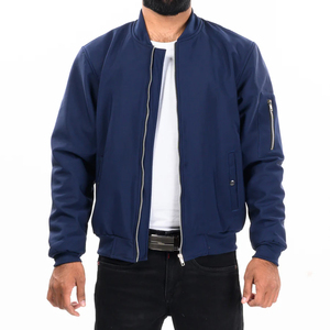 Premium Quality Windproof <b>Man</b> Bomber <b>Jacket</b> with Stand <b>Fur</b> Collar and Zipper Colorful Canvas Fabric 2025 - Product Image 2