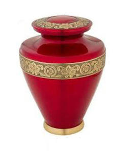 Urna de cremación hecha a mano de diseño moderno para adultos, hermosos suministros funerarios de entierro de latón conmemorativo para cenizas - Product Image 1