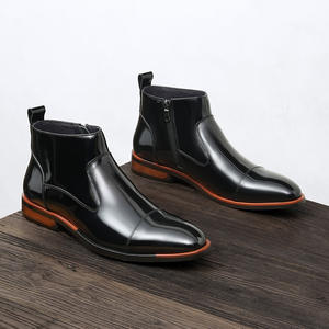 Chaussures mocassins en cuir de veau avec détails cousus à la main et soutien de la voûte plantaire, chaussures de ville pour hommes - Product Image 2