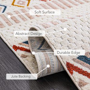 Alfombra de Área Bohemia Azteca Netline, Suave y Duradera, de Pelo Corto para Sala de Estar, Dormitorio, Pasillo - Colección Home de Rugs Depot - Product Image 2