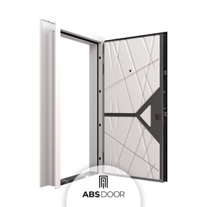 Puerta de Entrada de Acero Inoxidable Elegante ABSDOOR REVERIE, Directo de Fábrica en Turquía, Aislamiento Térmico Superior, Larga Duración - Product Image 1