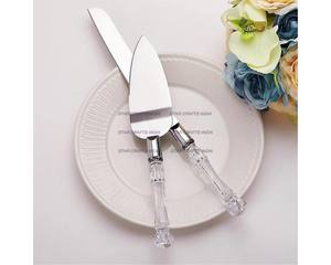 Tools Slicer with Resin Decoration Resin/Wood Handle Luxury Home <b>Baking</b> Stainless Steel Cake Knife and Server <b>Set</b> Cake - Product Image 3