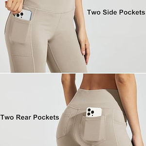 2025 High Waist <b>Yoga</b> Flare <b>Pants</b> Wide <b>Leg</b> Sweatpants for <b>Yoga</b> Fitness Casual Running Sports Women's <b>Straight</b> <b>Pant</b> Flat - Product Image 5