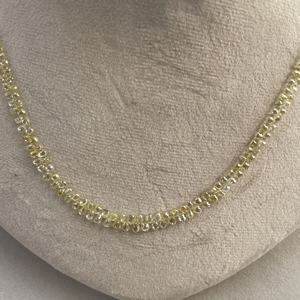 4mm 6mm Natural amarillo claro LC Color elegante diamante facetado gotas Briolette cuentas Strand diamantes gota collar pulsera a granel - Product Image 4