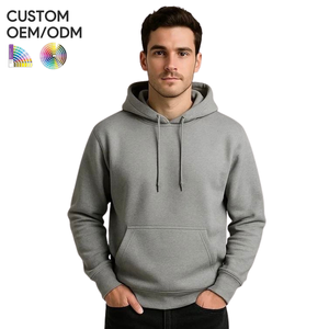 Sweat-shirt à capuche tendance pour homme, hiver, fabricant OEM ODM, coton de qualité supérieure, polaire en polyester, marque personnalisée, approvisionnement - Product Image 1