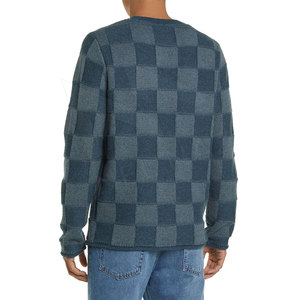 2024 hombres moda personalizada invierno diseño cuello redondo suéter de punto tejido a mano transpirable cómodo antiarrugas - Product Image 5