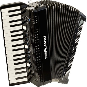 Nouvel accordéon Roland FR-4 X BK V-Accordion (noir, avec clavier) Garantie de 3 ans Prêt à être expédié - Product Image 3