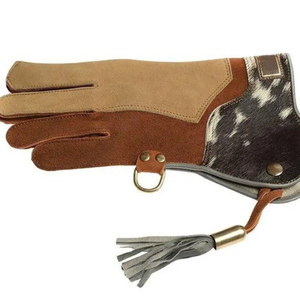 Guantes Profesionales de Cetrería Hechos de Cuero Grueso, Guantes Duraderos y de Protección para Entrenamiento de Halcón, Halcónzorro y Águila - Product Image 2