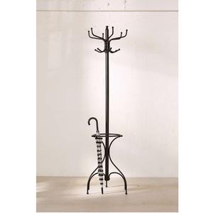 Perchero de hierro marrón rústico con acabado desgastado, perfecto para entradas de granja y habitaciones de estilo rural - Product Image 6