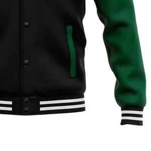 Chaquetas Universitarias de Chenilla Personalizables al por Mayor para Hombre, Estilo Urbano, con Cuello Alto Personalizado - Product Image 4