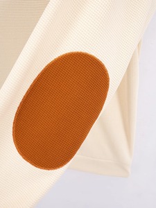 Waffle cómodo de moda de primavera y otoño para hombre más vendido para camisa POLO 100% camiseta de lona de algodón ropa de patrón sólido - Product Image 2