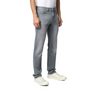 กางเกงยีนส์เดนิมทรงใหม่สไตล์ดัง ดีไซน์ทันสมัย ขายส่ง OEM สำหรับผู้ชาย ทรงเข้ารูป - Product Image 1