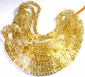 Cuentas Sueltas de Citrino Amarillo Natural, Lisas, de 16 Pulgadas, Citrino de Alta Calidad, Pulido, Redondo, de 6-7 mm, para Joyería DIY - Product Image 6