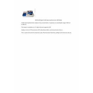 Espectrofotómetro Digital de Mesa - Product Image 3
