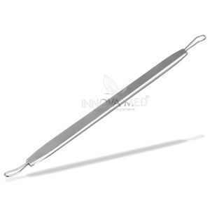 Exprimidor profesional de espinillas altas, exprimidor de espinillas, elimina sin esfuerzo los comedones, herramienta empujadora de cutículas, eslinga de comedón negro - Product Image 1