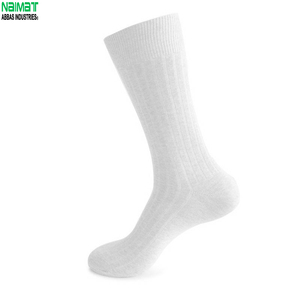 Naimat Men's Crew <b>Socks</b> 100% Cotton Solid White Knitted Breathable Daily Wear Standard <b>Thickness</b> Spring - Product Image 1