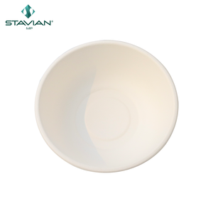 Bols ronds de 12 oz et 350 ml, 100 % sans PFAS, en blanc et en brun, personnalisables, écologiques, jetables, en bagasse - Product Image 3