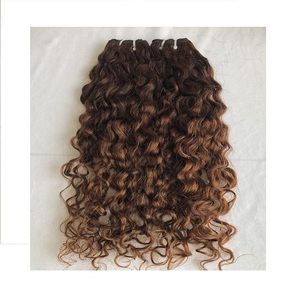 100% produit le plus vendu vison cambodgien brut 24''coloré #2 extension de faisceau bouclé donneur unique cheveux Double Machine fournisseur de trame - Product Image 1