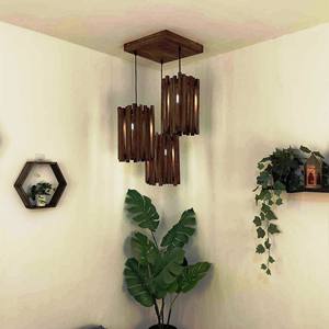 Lámpara de mesa de madera PRODUCTO VENTA CALIENTE Lámpara de mesa de madera ARTESANÍA - Product Image 5