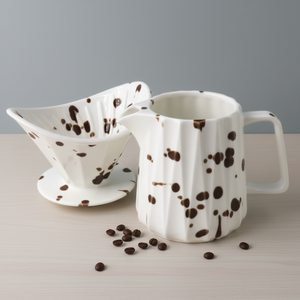 Cafetière et ensemble de filtration à café en porcelaine durable de qualité supérieure, multi-usages, 3460994SETL-0.4, pour les amateurs de café - Product Image 4