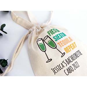 Pochette de Kit Anti-Gueule de Bois Let's Party 6x8, Sac pour Enterrement de Vie de Jeune Fille avec Fermeture Éclair Robuste pour Mariages et Autres Célébrations - Product Image 1